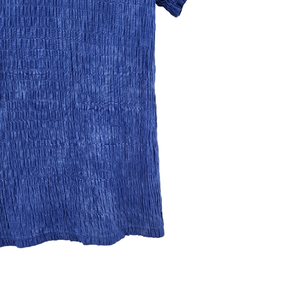 Nomadic Traders Women's Crinkle Texture Short Sleeves Top - L - Picture 4 of 6